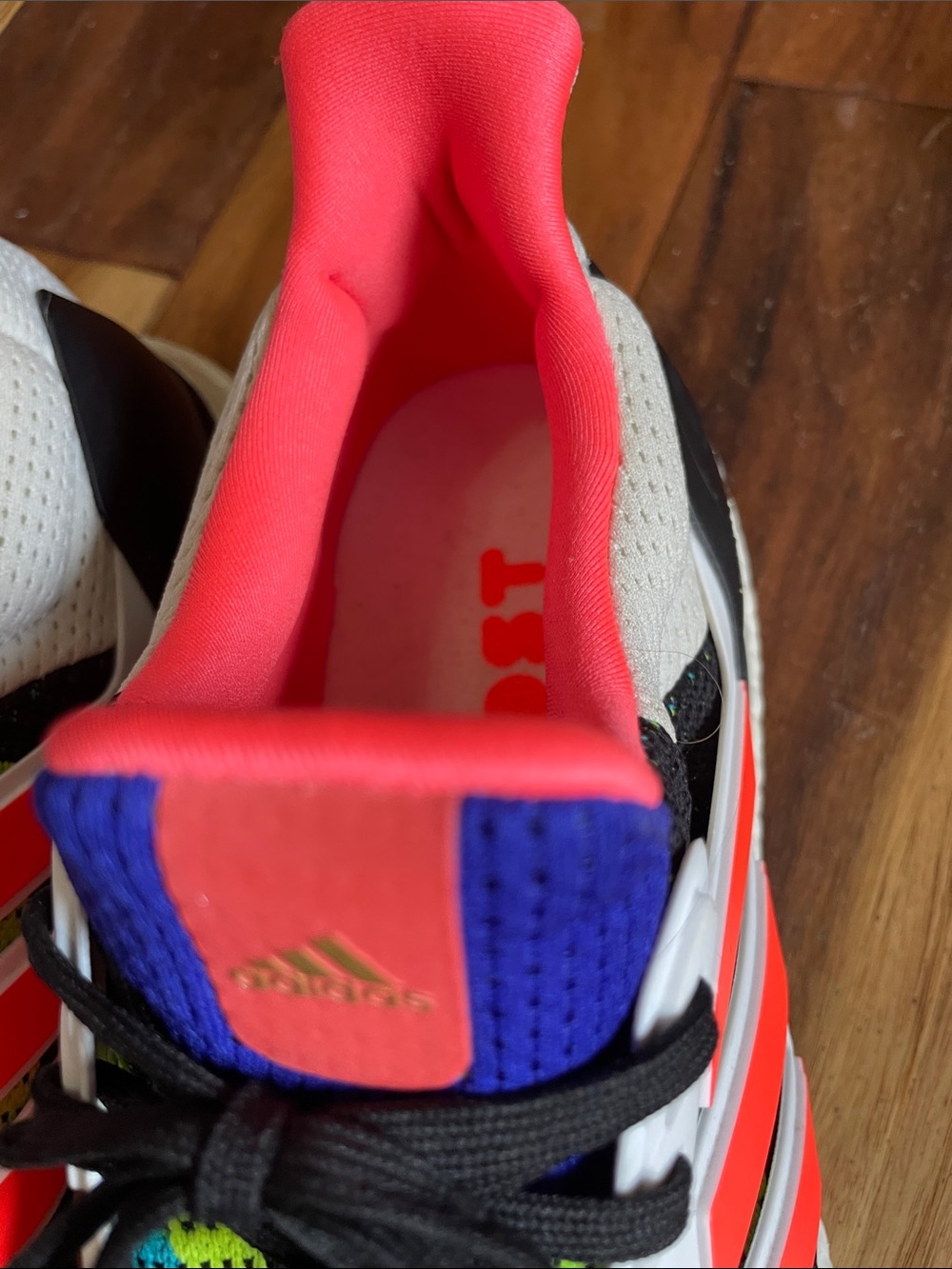 Adidas Ultra Boost Men's Multicolored Shoes. Very Good Condition. Size 11.5. - Picture 8 of 13